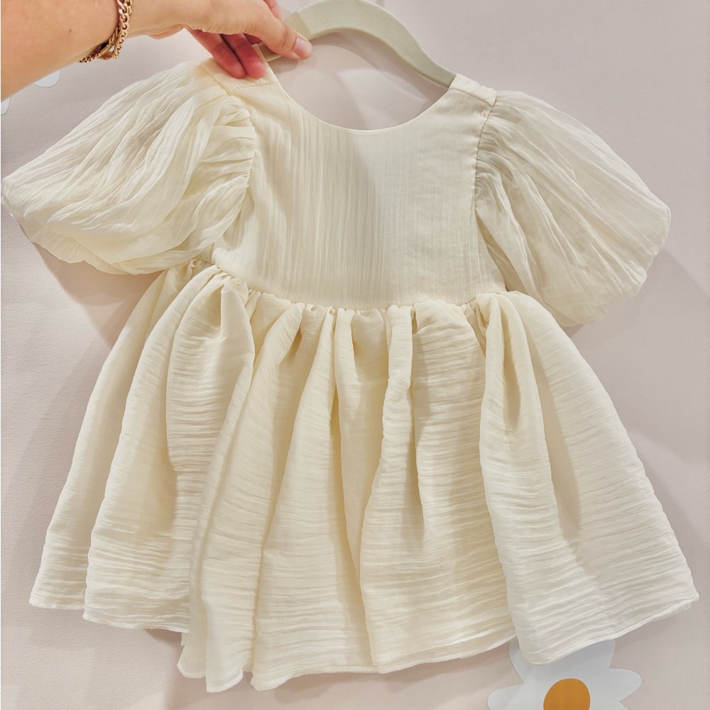 Noralee Ivory Puff Sleeve Dress